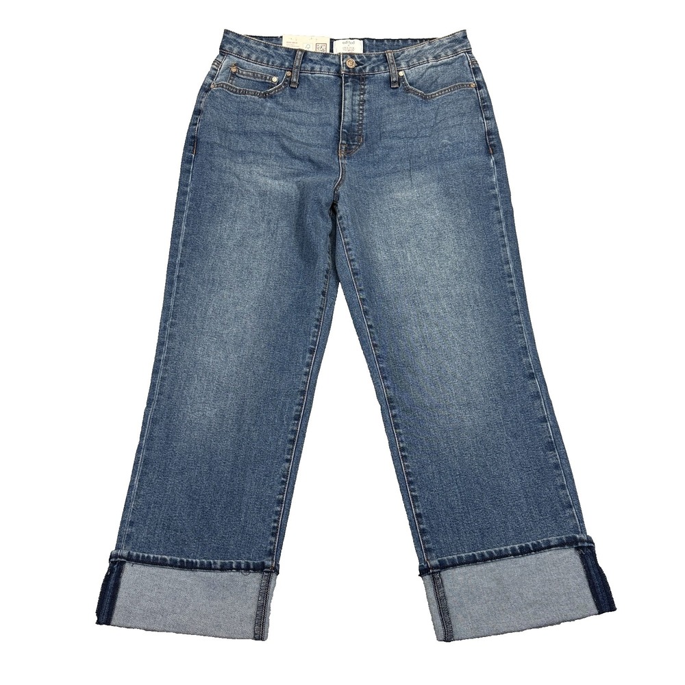 Edited by Hunter McGrady Women's Cuffed Wide Leg High Rise Jean NWT